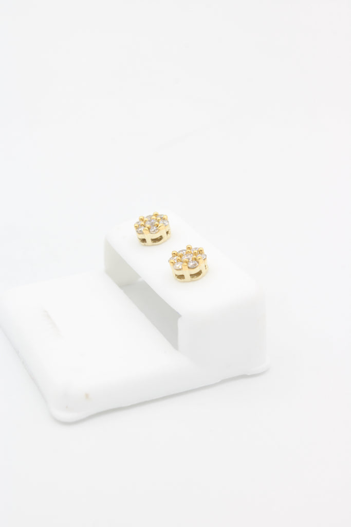 *NEW* 14k Flower 💎 Diamonds 💎 VS Stud JTJ™ - - Javierthejeweler
