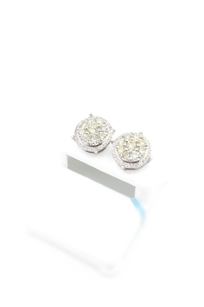 *NEW* PA 14K Big Earrings Diamonds  R1 White   JTJ™ - Javierthejeweler