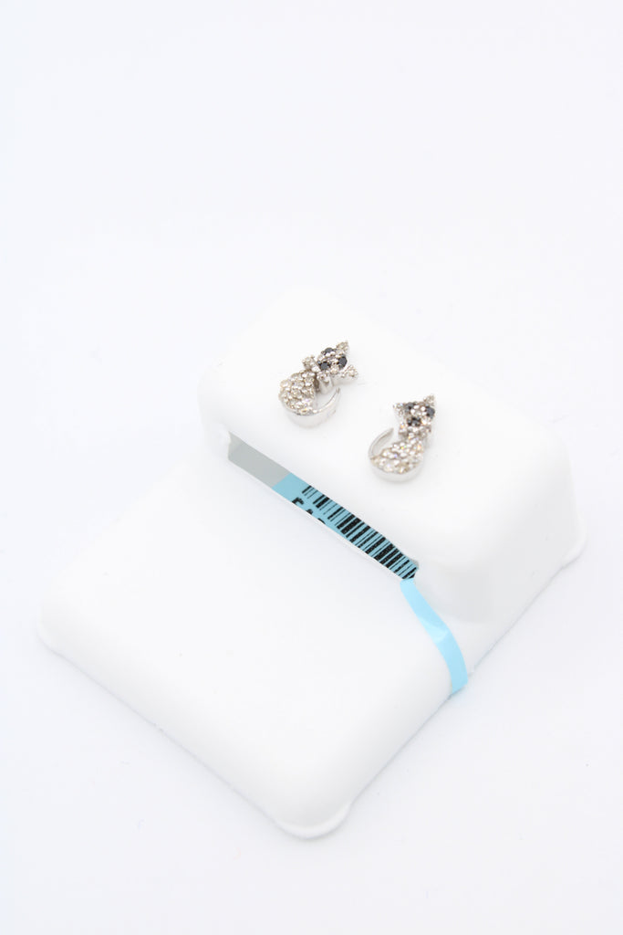 *NEW* PA 14K Cat Diamonds Earrings White JTJ™ - Javierthejeweler