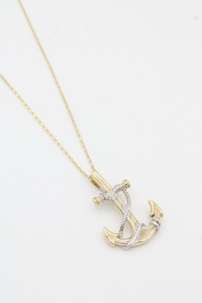 *NEW* 14K Women’s Anchor Pendant W/ Cable Chain JTJ™ - - Javierthejeweler