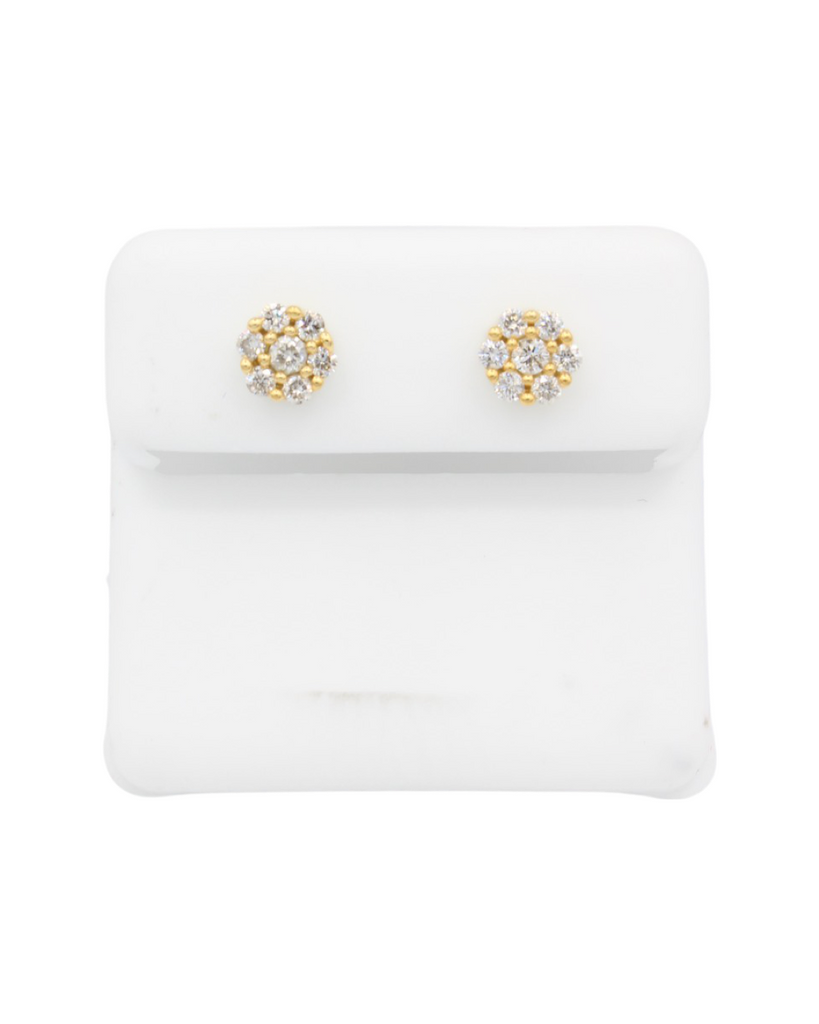 *NEW* 14k Flower 💎 Diamonds 💎 VS Stud JTJ™ - - Javierthejeweler