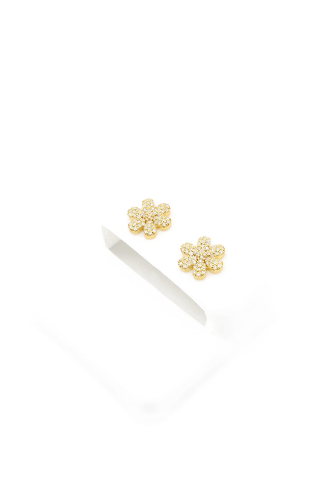 *NEW* PA 14K Diamonds 💎 Earrings Flower 🌺 VSS1 Yellow Gold JTJ™ - Javierthejeweler