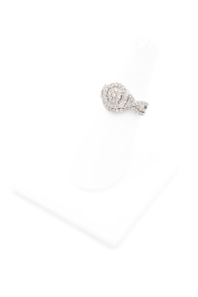 *NEW* 14k Duo Engagement Ring Round Diamonds white 💎 JTJ™ - Javierthejeweler