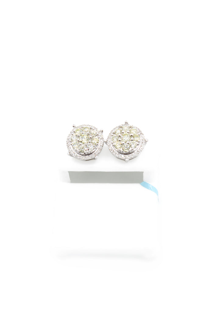 *NEW* PA 14K Big Earrings Diamonds  R1 White   JTJ™ - Javierthejeweler