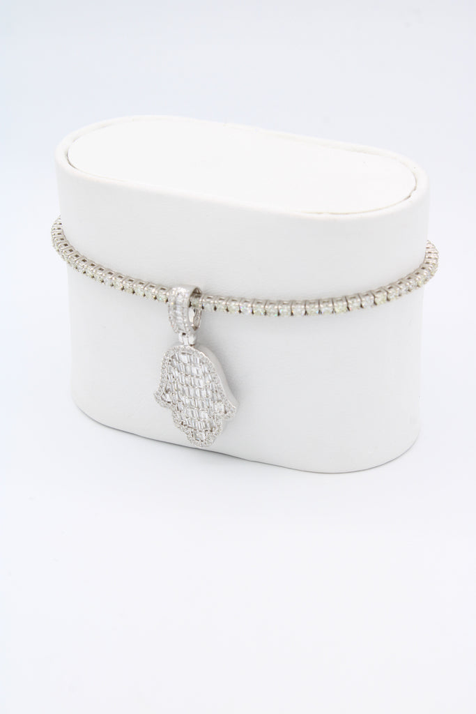 *NEW* PA 14K Womens Bracelet Tenis 🪬 M Baguette Diamonds 💎 JTJ™ - Javierthejeweler