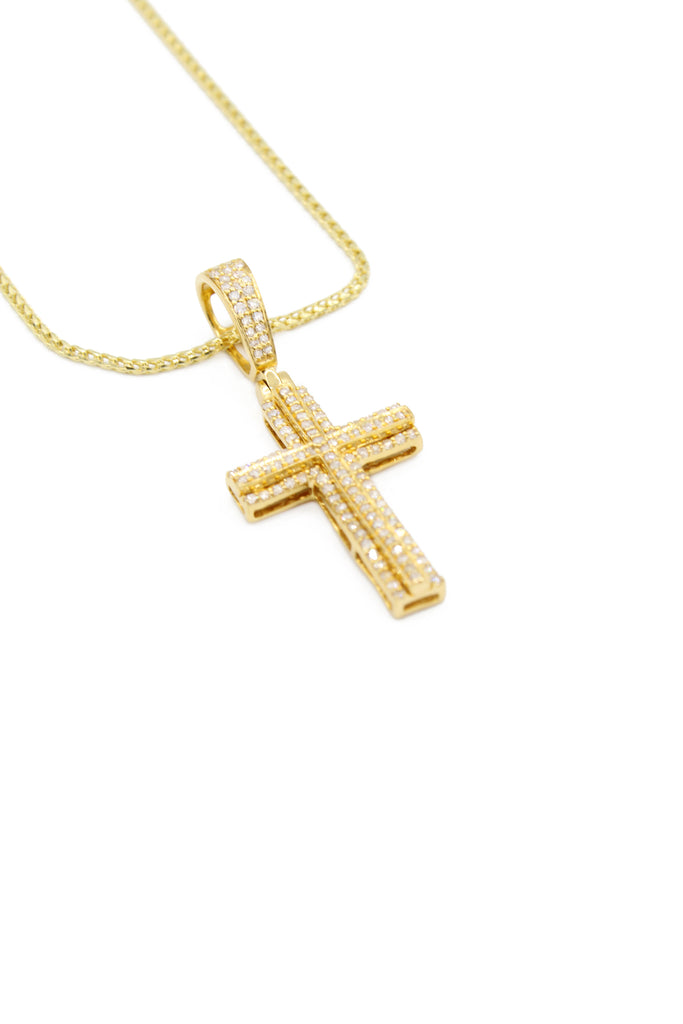 *NEW* PA 14k Cross Diamond 💎 💎 Pendant W/ Cable Chain   JTJ™ - Javierthejeweler